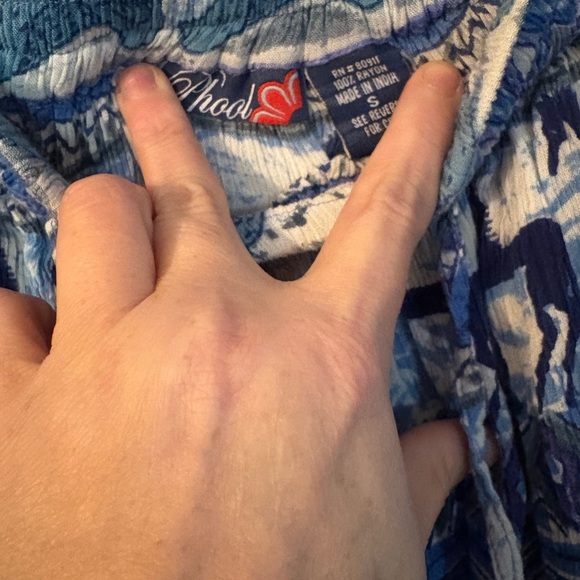 Blue Patterned Women's Skirt‎ - Picture 3 of 3